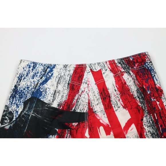 Vtg Y2K MMA Elite Mens Medium USA Flag Eagle UFC Fighting Board Shorts Trunks - Picture 12 of 15